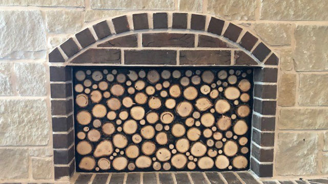 DIY Faux Fireplace Project Application Steps