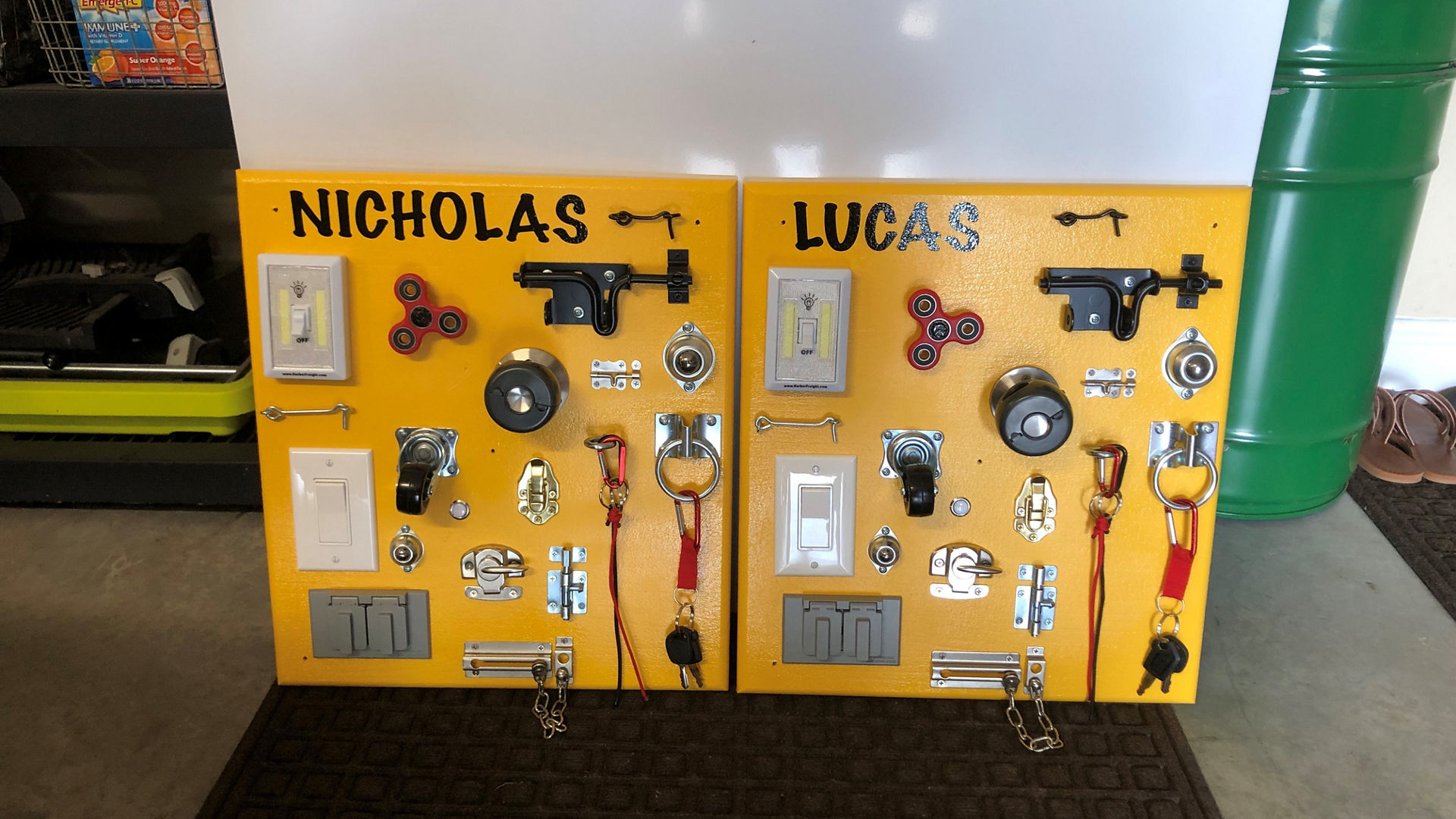 DIY Kids Busy Board Project Steps