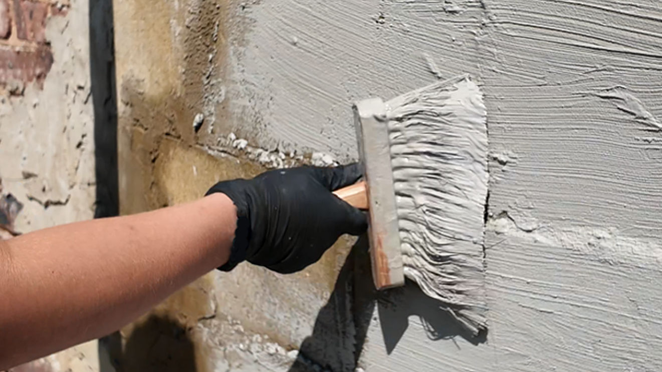 Sika Thoroseal Plus Concrete And Masonry Waterproofer Brush Application Banner