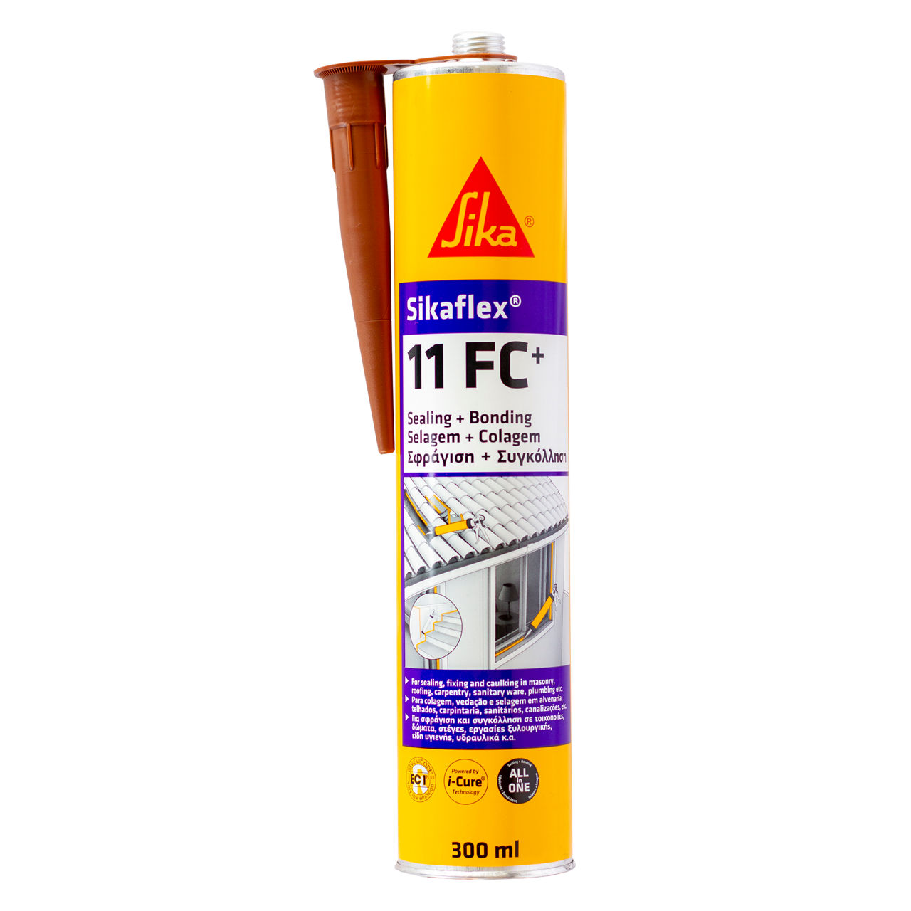 SIKA - Sikaflex 11 FC+ Mastic Joint et Colle Gâchette 260g - Blanc