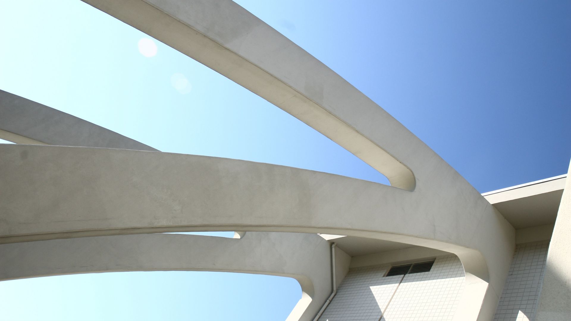 Concrete structure protected with Sikagard elastic protective coating