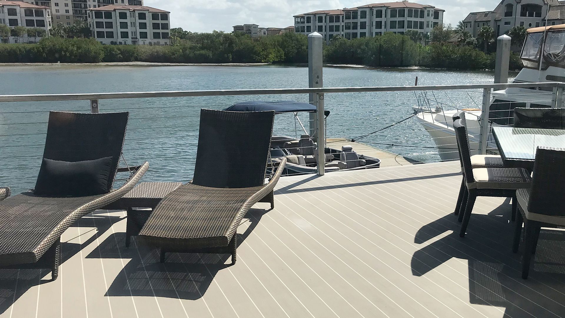 Synthetic Teak on Boat