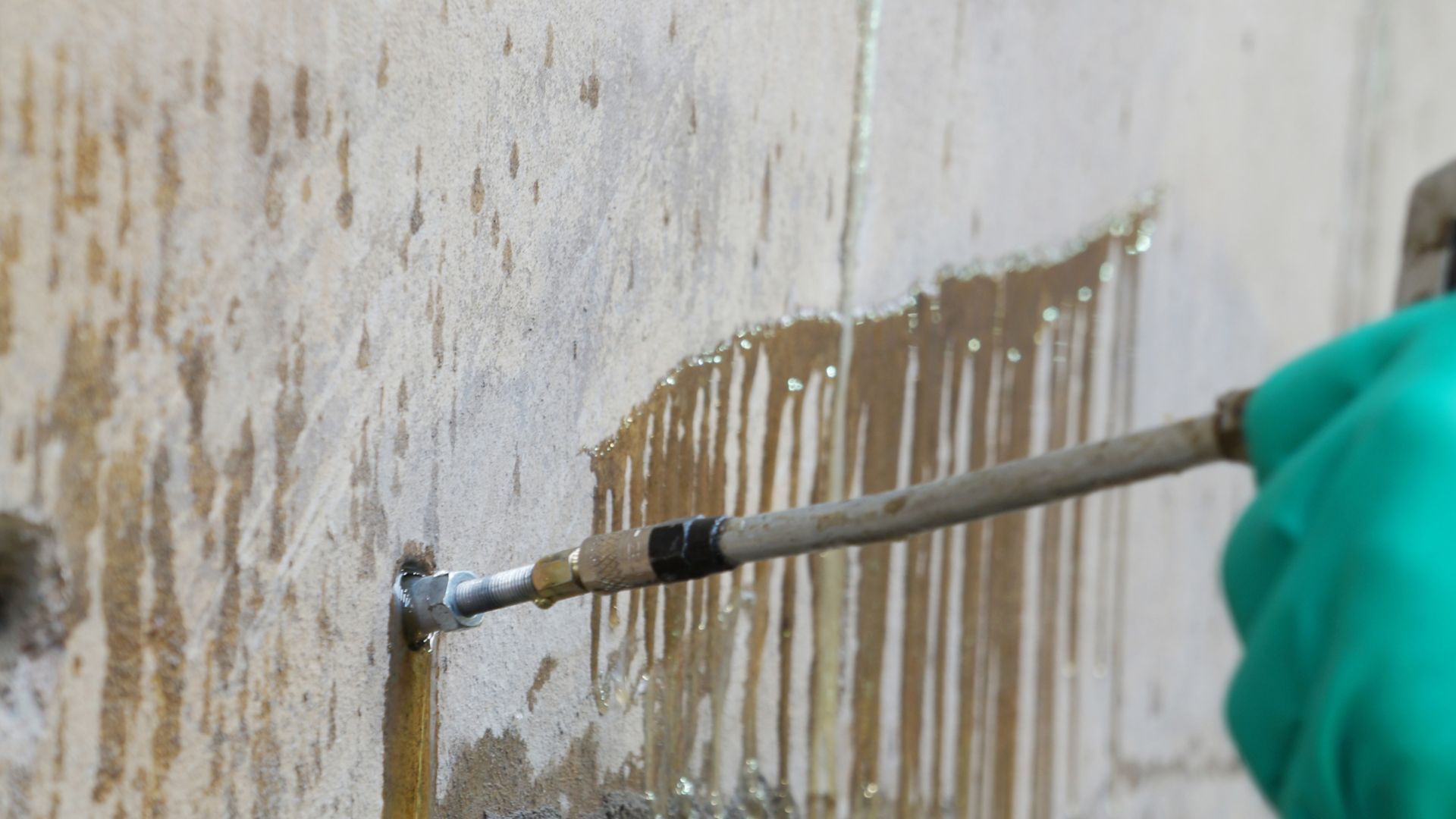 Injection for crack sealing